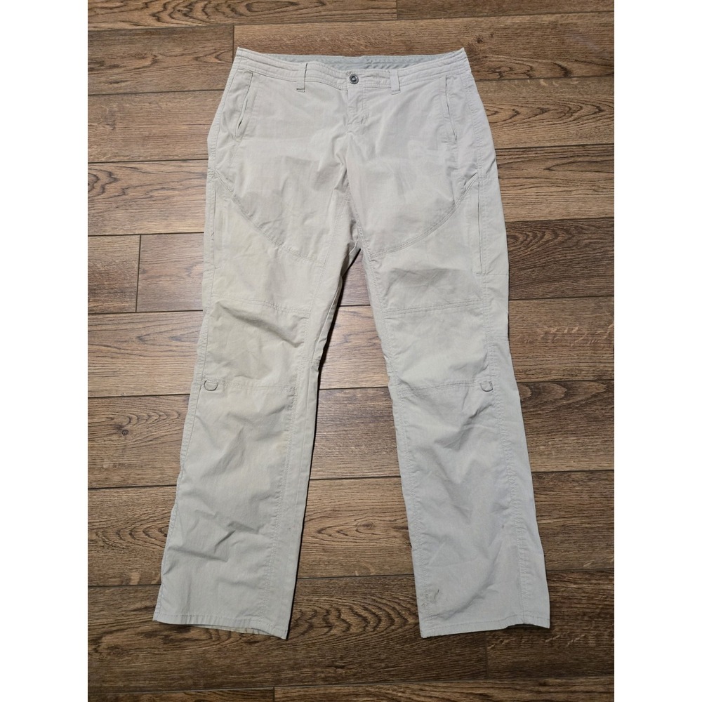 Kuhl Legendary Pants Womens Cargo Khaki Relaxed Fit Durable Casual Size 14